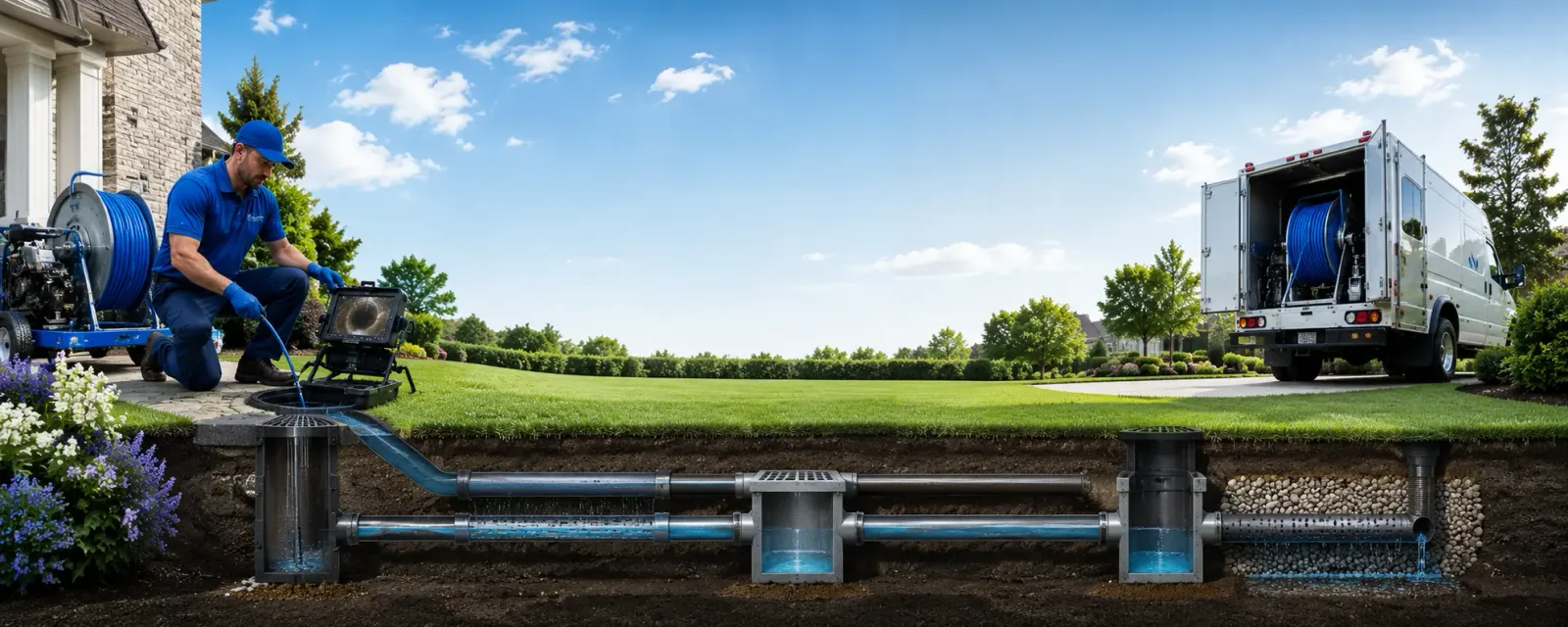Outdoor drain cleaning information for Ellston, IA